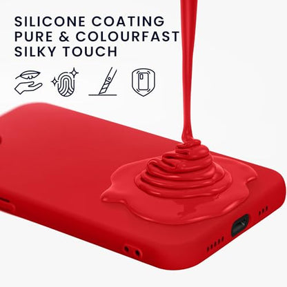 kwmobile Case Compatible with Apple iPhone 17e / iPhone 16e Case - Slim Protective TPU Silicone Phone Cover - Classic Red - color: Classic Red, size: iPhone 17e / iPhone 16e
