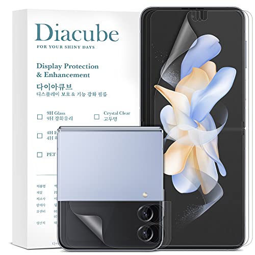 [3+3 Pack] For Samsung Galaxy Z Flip 4 5g, EPU+TPU Anti-Glare Matte Screen Protector, Full Covered Inside + 3 Pack Outer Film, Anti-Fingerprint, Self-Healing, Easy Installation with Alignment Tool - size: Galaxy Z Flip 4