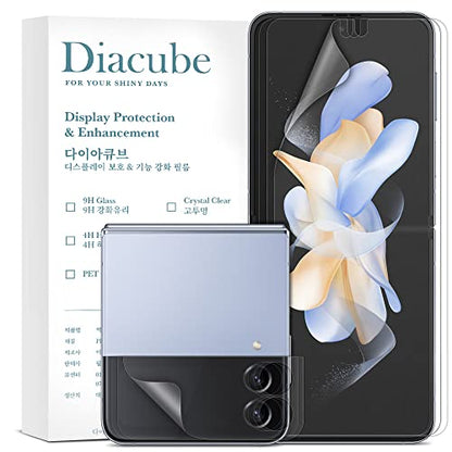 [3+3 Pack] For Samsung Galaxy Z Flip 4 5g, EPU+TPU Anti-Glare Matte Screen Protector, Full Covered Inside + 3 Pack Outer Film, Anti-Fingerprint, Self-Healing, Easy Installation with Alignment Tool - size: Galaxy Z Flip 4