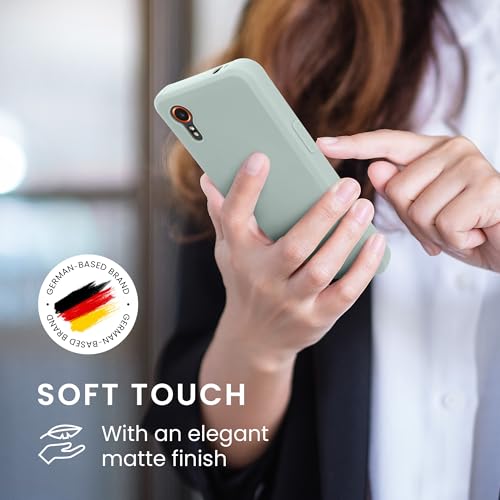 kwmobile Case Compatible with Samsung Galaxy Xcover7 Case - Soft Slim Protective TPU Silicone Cover - Cool Mint - color: Cool Mint