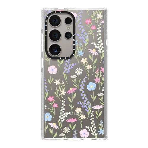 CASETiFY for Galaxy S24 Ultra Case - Impact Clear | Not Yellowing | 6.6 ft. Drop Protection | pink pastel cute floral | Clear - color: pink pastel cute floral, size: Galaxy S24 Ultra