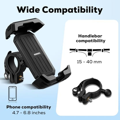 corki Bike Phone Holder, Handlebar Mount for Ebike Scooter Motorcycle