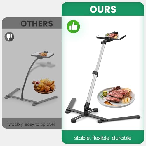 Overhead Tripod for Mini Projector, 360° Adjustable Overhead Phone Mount