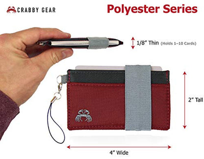 Crabby Wallet - Thin Minimalist Front Pocket Wallet - P3 Polyester - color: Rocky Ridge