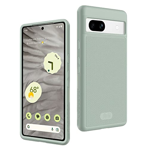 TUDIA MergeGrip [Dual Layer] Google Pixel 7a Case (2023), [Military Grade Drop Tested] Raised Edge for Screen&Camera Protection Slim Tough Heavy Duty 7A Phone Cases Cover - Green Lily - color: Green Lily, size: Standard Pixel 7a