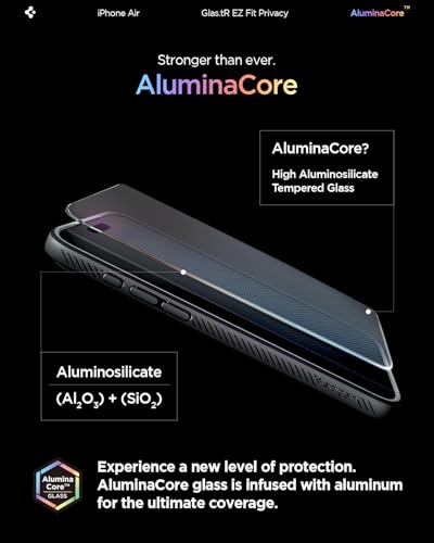 Spigen GlasTR EZ FIT Privacy Screen Protector for iPhone Air - size: iPhone Air