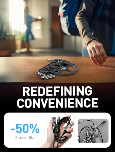 100W Multi Charging Cable for Garmin Watch - 10ft Multiple USB Fast Charging Cord with USB-C (100W), Lightning, Micro-USB & Garmin Watch Charger, Braided for iPhone 17-6, iPad, Android, Laptop