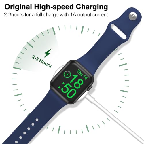 2026 Upgraded for Apple Watch Charger Magnetic Fast Charging Cable - color: A-White, size: 1.0M