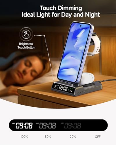 Charger for Google Pixel Watch 3/2 (Not for Pixel Watch 4/1), 3 in 1 Wireless Charging Station for Google Pixel 10a/10 Pro/10/9a/9 Pro/9/8/7, for Pixel Buds Pro 2/Pro, SwanScout C01G2