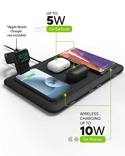 Mophie 4-in-1 Wireless Charging Mat for Apple iPhone, AirPods & Watch