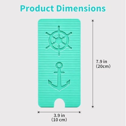 Silicone Phone Stand - Foldable Aluminum Phone Holder, Folded into Any Shape, Portable Rollable Multi-Angle Stand, Anti-Slip Desktop Stand for All Mobile Phones Tablet Laptop (Mint Green) - color: Mint Green