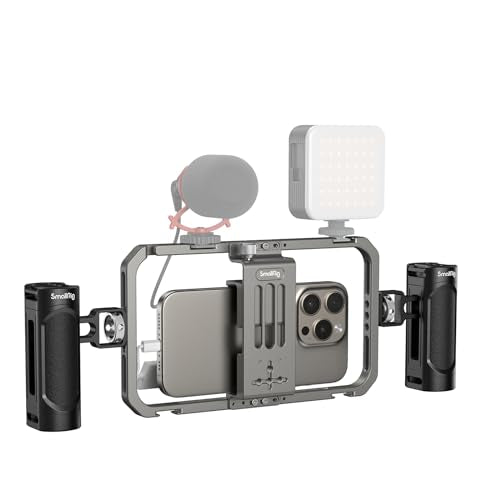 SmallRig Universal Phone Cage, Smartphone Video Rig Kit - 4121 - style: Cage w/ Dual Handles