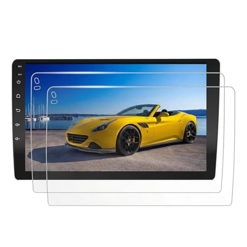 2 Pack 10.1 Inch Trapezoid Car Screen Protector, HD Clear Tempered Glass - size: 10.1 Inch High Definition