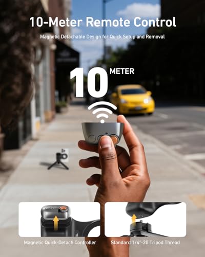 TELESIN Magnetic Phone Camera DSLR Style Grip for Magsafe iPhone & Android - color: Black