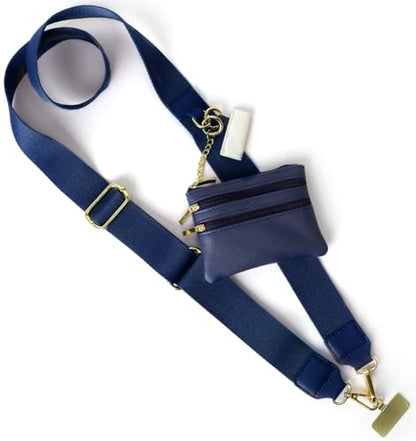 Cell Phone Strap Crossbody Universal Phone Lanyard Adjustable Strap Compatible with Most Smartphones Aztech - color: Navyblu