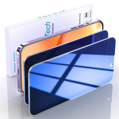 Gradient Colorful Privacy Screen Protector for iPhone 14 Pro Max - color: Blue-iPhone 14 Pro Max