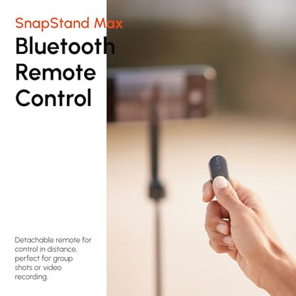 ShiftCam SnapStand Max – Magnetic Selfie Stick & Tripod – Compact, Foldable & Extendable with Tilt Head and Magnetic Bluetooth Remote (Midnight, SnapStand Max) - color: Midnight, size: SnapStand Max