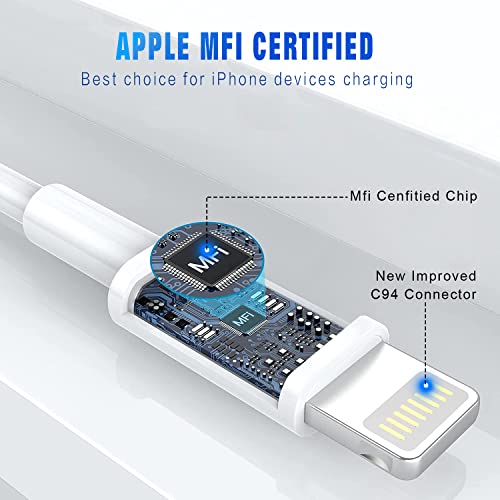OCEEK iPhone Charger (5Pack 6FT) MFi Certified Lightning Cable - color: 5Pack 6FT