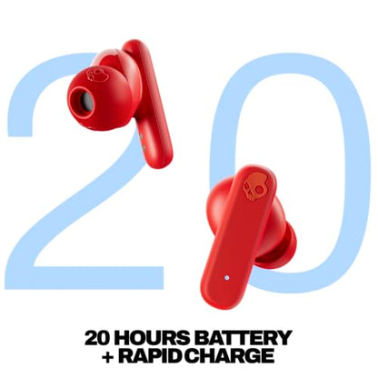 Skullcandy Smokin’ Buds Wireless Noise Isolating Earbuds - Flame - color: Flame