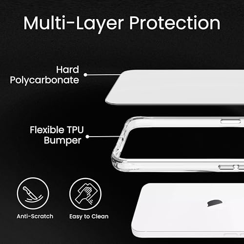 For iPhone 13 Case Clear & iPhone 14 Clear Case 6.1", Anti Yellowing for Clear Phone Case iPhone 13 & 14, Transparent Shockproof Drop Protection,Compatible with Apple 13/14 & Magsafe Wireless Charging - color: Transparent