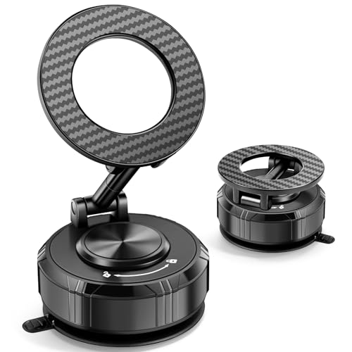 Car Mount, Vacuum Suction Phone Holder for Car, Car Phone Holder Mount, 360° Adjustable Phone Holder Wall Mount, Car Accessories for iPhone 17/16/15/14 Pro Max Cell Phone