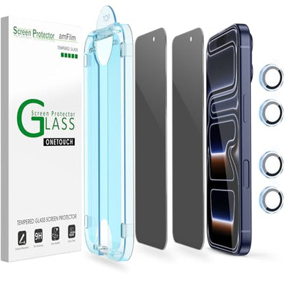 amFilm OneTouch for iPhone 17 Pro Max Privacy Screen Protector 6.9'' 2025 - size: 17P-6.9”