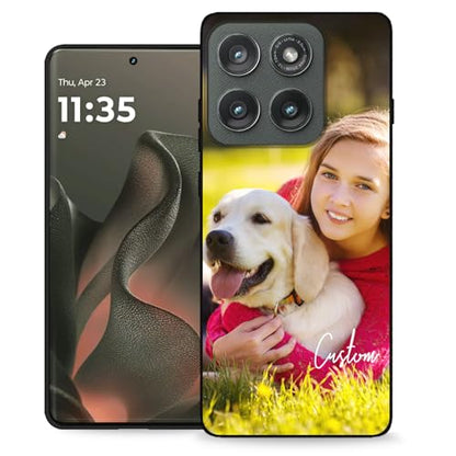 Custom Case Personalized Cover for Motorola Moto Edge 2025 with Photo Logo Text,Customize Picture Name Design Protective Cases Soft Slim,Gift Family Friend Birthday - color: 01 Free Design