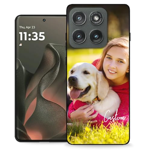 Custom Case Personalized Cover for Motorola Moto Edge 2025 with Photo Logo Text,Customize Picture Name Design Protective Cases Soft Slim,Gift Family Friend Birthday - color: 01 Free Design