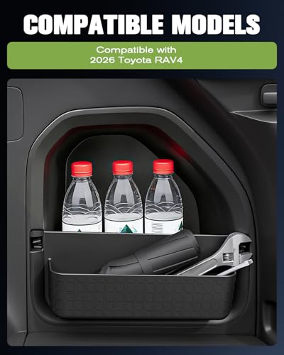 RAV 4 2026 Trunk Side Storage Cubby RAV4 2026 Side Trunk Pocket 2026 Rav4 Trunk Side Pocket for6th Gen 2026 Toyota RAV 4 Cargo Cubby 2026 RAV4 Hidden Trunk Organizer Trunk Shelf 2026 RAV 4 Accessories - size: 2) RAV4 2026 Trunk Side Storage Cubby