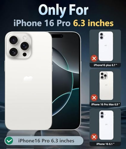 for iPhone 16 Pro Case with Tortoise Leopard Print Trendy Animal Pattern Dual-Layer Shockproof Drop Protection Tough Phone Cover - size: iPhone 16 Pro