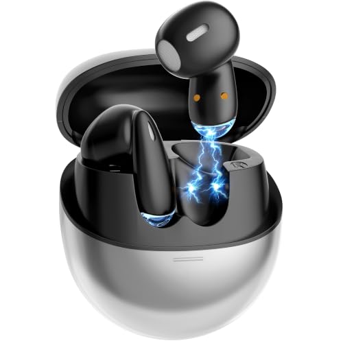 MINISO True Wireless Earbuds with Charging Case, Bluetooth 6.0 Ear Buds - color: Black