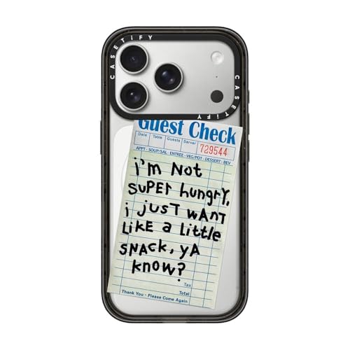 CASETiFY for iPhone 17 Pro Case - Impact Compatible with MagSafe | 8.2 ft. 4x Military Grade Drop Protection | I just want a little snack | Black - color: I just want a little snack, size: Iphone 17 Pro (6.3")