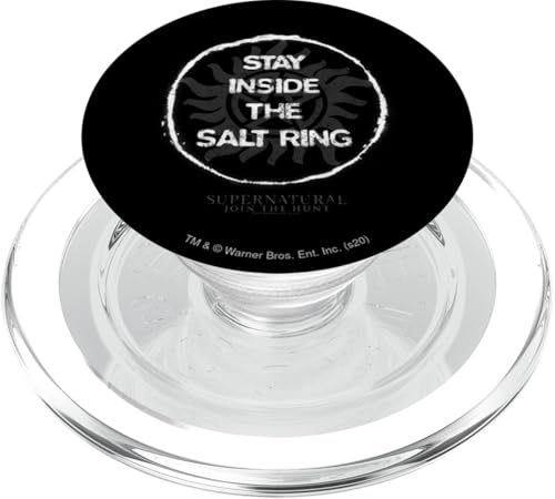 Supernatural Stay Inside the Salt Ring PopSockets PopGrip for MagSafe - style: Magnetic PopGrip