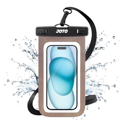 JOTO Up to 7" Universal Waterproof Phone Case for iPhone 17 Air 16 15 14 13 12 11 Plus Pro Max, IPX8 Cellphone Dry Bag XR X SE, Galaxy S23 S22 S21 S20+ S20 S10 Plus Note, Pixel -CrystalBlack - color: Crystalblack, size: 1 Pack