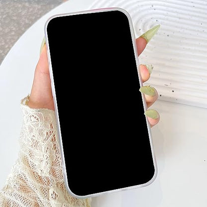 Qokey for iPhone 13/14 6.1" Case, Cute Garden Flowers Design for Girls Women, Matte Pattern Soft Shockproof TPU Anti-Scratch Phone Cover, Black Mixed Floral - color: Rattan