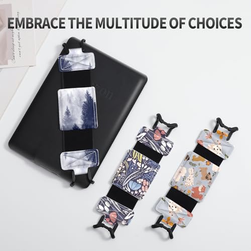 MoKo Soft Hand Strap for 6-8" Kindle eReaders Fire Tablet, Gray Forest - color: Gray Forest, style: Soft Pu Strap