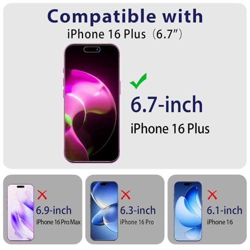 360 Degree Privacy Screen Protector for iPhone 16 Plus 6.7-Inch - size: iPhone 16 Plus