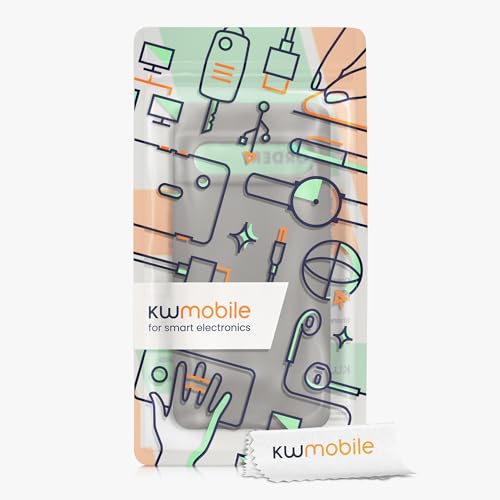 kwmobile Case Compatible with Google Pixel 7 Pro Case - TPU Silicone Phone Cover with Soft Finish - Stone Dust - color: black matte, size: Pixel 7 Pro