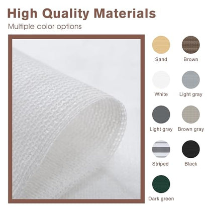 SUNNY GUARD 3' x 10' Balcony Privacy Screen, HDPE Patio Railing Cover Fence - color: White, size: 0 3' x 1 0'
