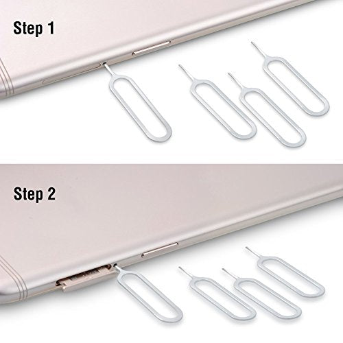 Sim Card Tray Open Ejector Pin, SIM Card Tray Open Eject Pin Removal Tool Needle Opener Ejector for all iPhone ipad Samsung Galaxy Most Smartphone