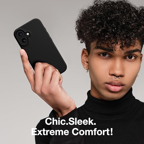 GONEZ Magnetic for iPhone 16 Case, Silicone Cover Black - color: Black, size: Iphone 16