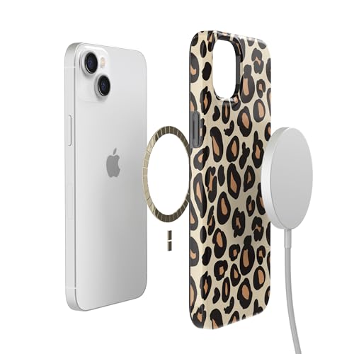 Casely iPhone 14 Plus Case | Into the Wild | Leopard Print | Compatible with MagSafe | Classic Ultra Slim Design - color: Into the Wild | Leopard Print