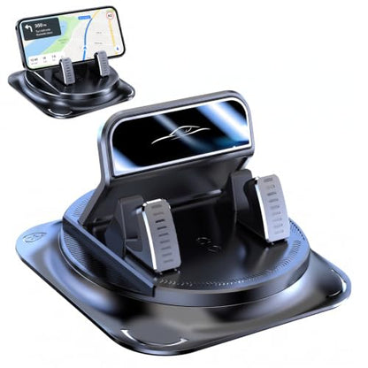 Car Phone Holder 360 Degree Rotation,Car Navigation Mount,Car Dashboard Phone Holder,Anti-Slip Waterproof Navigation Mount,Adjustable Universal Car Phone Mount for Most Smartphones