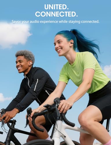 YUMONDEAR Open Ear Earbuds, Clip On Earbuds Wireless with 44H Playtime & Charging Case, Bluetooth 5.4, IP54 Waterproof, Lightweight for Running, Workout, Sports