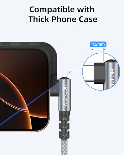 Short Right Angle USB C to USB C Cable 1FT 3Pack 65w - color: Grey and White, size: 1FT