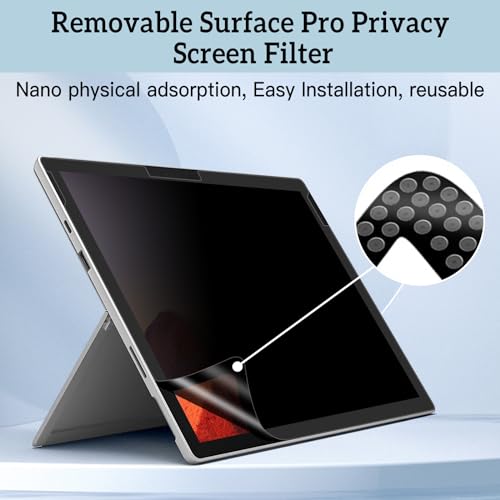 Surfcae Pro 13 inch Privacy Screen, for Microsoft Surface Pro 11/10/9/8/X - size: Surface Pro 11/10/9/8/X (13 inch)