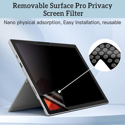 Surfcae Pro 13 inch Privacy Screen, for Microsoft Surface Pro 11/10/9/8/X - size: Surface Pro 11/10/9/8/X (13 inch)