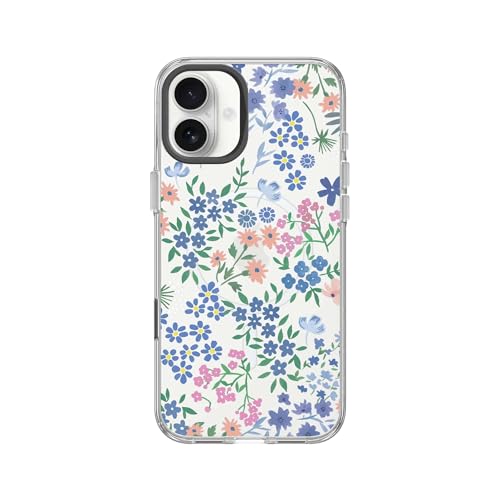 RHINOSHIELD Clear MagSafe Compatible Case for iPhone 16 Plus | Strong Magnetic, Anti-Yellowing, Transparent, High Clarity, Shockproof, Military Grade Drop Protection - color: Vibrant Garden of RhinoShield, size: iPhone 16 Plus - Camera Control Button