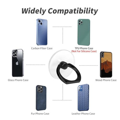 4 Pack Jsoerpay Cell Phone Ring Holder, 2 Silver+2 Black - color: Silver 2+Black 2