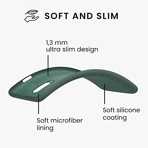 kwmobile Case Compatible with OnePlus 6T Case - Slim Protective TPU Silicone Phone Cover - Forest Green - color: forest green